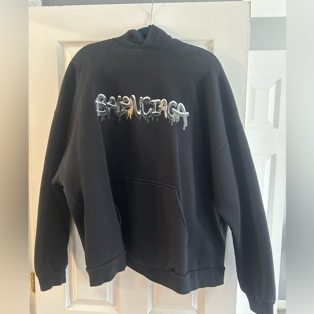 Balenciaga Slime 3D Logo hoodie black